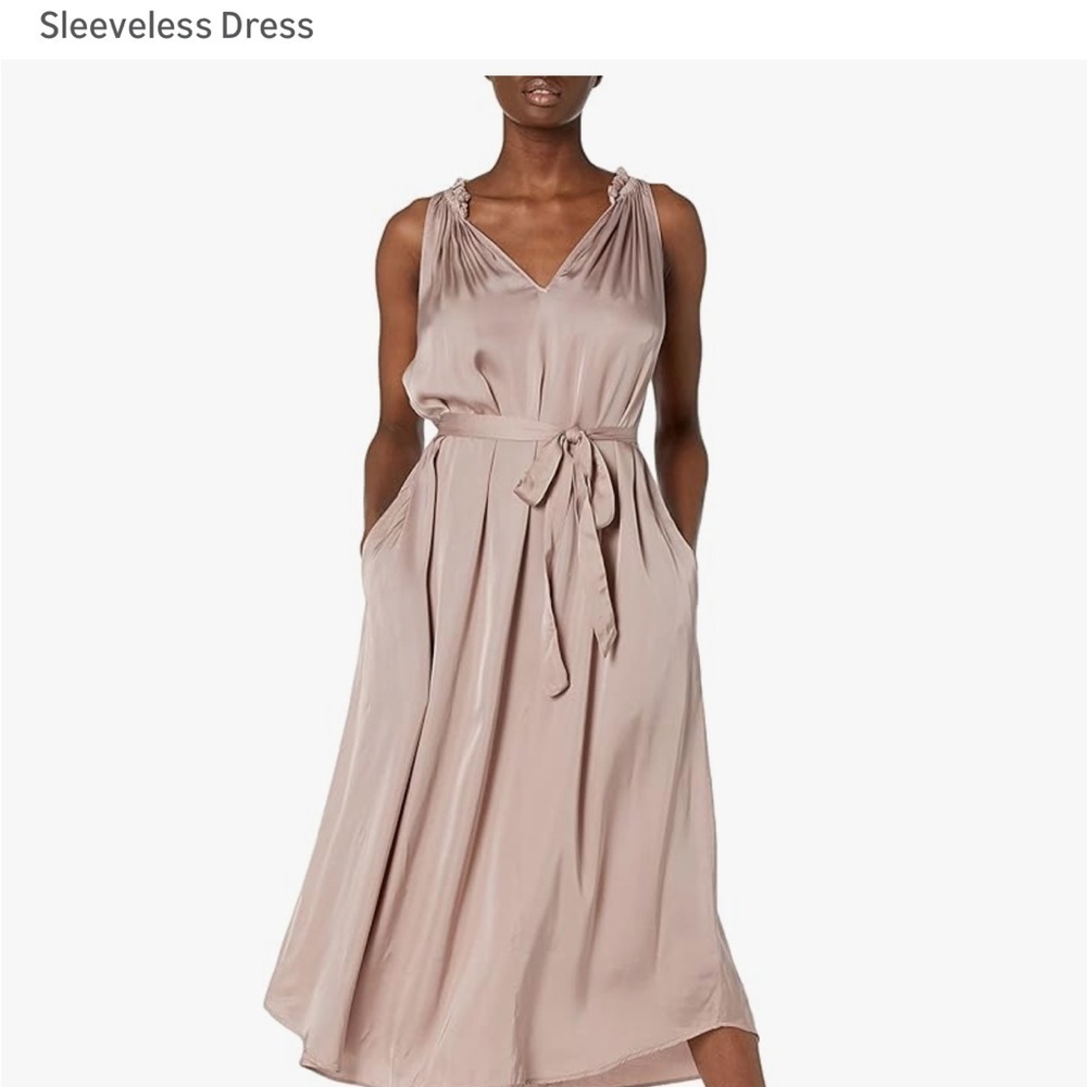 Velvet by Graham & Spencer Tala Sterling Satin Dress NWT women’s Small